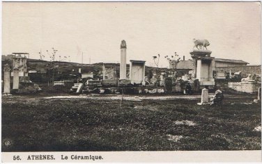Postcard Athens Greece Le Ceramique