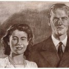 Princess Elizabeth Lt Philip Mountbatten Canadian Artist Reed 1947 Weston