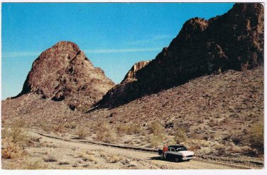 Arizona Postcard Topock Near Lake Havasu 50s Car