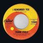 Frank Ifield I Remember You 45 rpm I Listen To My Heart