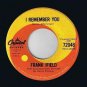 Frank Ifield I Remember You 45 rpm I Listen To My Heart
