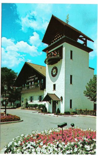 Michigan Postcard Frankenmuth Bavarian Inn Glockenspiel Tower