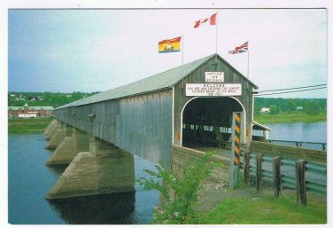 New Brunswick Postcard Hartland Longest Covered Bridge
