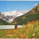 Postcard Lake Louise Mt Lefroy Victoria Glacier Iceland Poppies Banff Alberta