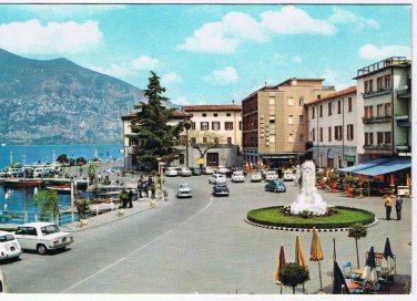 Italy Postcard Isea Lake Promenade