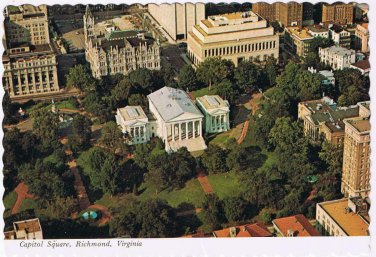 Virginia Postcard Richmond Capitol Sqiare