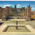 Italy Postcard Pompeii Faun House First Hall