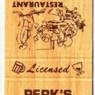 Brampton Ontario Matchbook Cover Perk's Family Restaurant