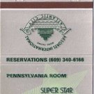 Atlantic City New Jersey Matchbook Super Star Theatre Pennsylvania Roo Universal