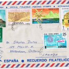 Stamps Spain Envelope Cover Many Pictoral Stamps