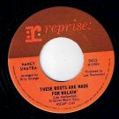 Nancy Sinatra  Boots Are Make For Walkin 45 rpm City Never Sleeps At Night NM