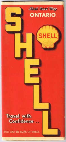 Ontario Roadmap Shell 1930s You Can Be Sure Of Shell Travel With Confidence