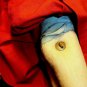 Antique Old Doll Straw Filled Body Molded Stapled Plastic Head Moveable Limbs