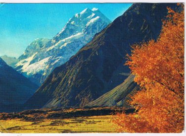 New Zealand Postcard Mt Cook Highest Peak