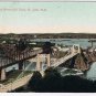 New Brunswick Postcard St John Bridges & Reversable Falls Valentine 1909
