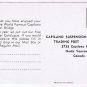 British Columbia BC Postcard Capilano Suspension Bridge Trading Post Ad