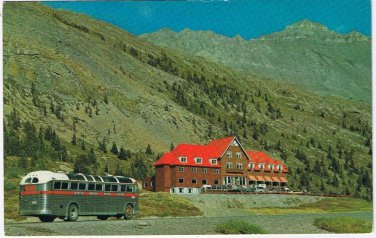 Postcard Columbia Icefield Chalet Mt Wilcox Mt Nigel Canadian Rockies
