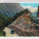 Postcard Entrance To Crawford Notch White Mountains New Hampshire Train