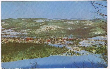 Quebec Postcard Ste Agathe-des-Monts From Top Of Mt Kingston Ski Area