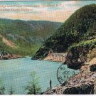 British Columbia Postcard CPR White's Creek Bridge Fraser Canyon Spuzzum 1906