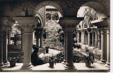 Italy Postcard RPPC Montserrat Wing Of The Romanesque Cloister