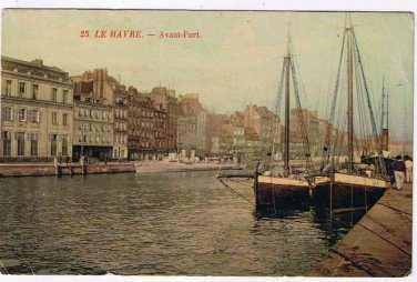 France Postcard Le Havre Avant Port