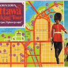 Postcard Downtown Ottawa Walking Tour Map Ottawa Ontario