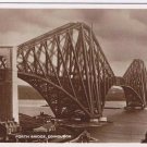Postcard RPPC Forth Bridge Edinburgh Scotland UK