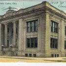 Ohio Postcard Canton The Public Library Independent 5 And Dime 1910