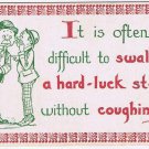 Comic Postcard Difficult Swallow A Hard Luck Story Withour Coughing Up Bamforth