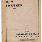 Massey Harris No 7 Swather 9 Foot Illustrated Repair Parts List