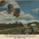 Postcard Diorama Stephen Foster Old Black Joe Suwanee River White Springs FL