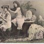 Postcard Two Women Dressing Make Up