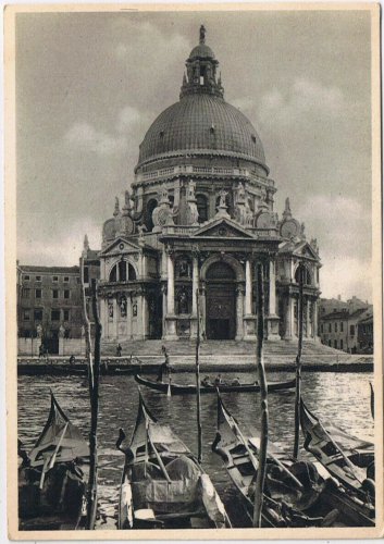 Postcard Venice Chiesa della Salute Roman Catholic Church