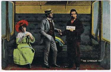 United Kingdom UK Scotland Postcard Engaged The Straight Tip 1907 Valentine