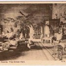 United Kingdom UK Postcard Warwick Castle The Great Hall H B & Son
