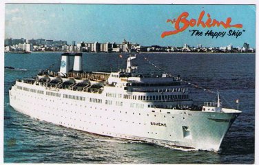 Florida Postcard MS Boheme Happiest Ship In The Caribbean Commodore Cruise Lines