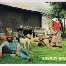 Comic Postcard Hillbilly Energy Saver