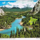 Alberta Postcard Bow Valley Banff National Park From Banff Springs Hotel