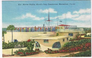 Postcard Marine Studio World's Only Oceanarium Marineland Florida