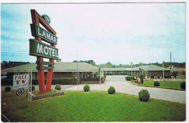 Postcard Lamar Hotel Marietta Georgia Kensaw Mountain Civil War Battlegrounds