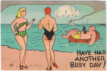 Postcard Comic Have Had Another Busy Day