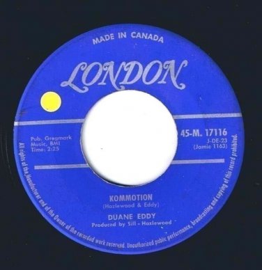 Duane Eddy Kommotion 45 rpm Theme For Moon Children