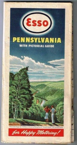 Pennsylvania Esso Roadmap 1947