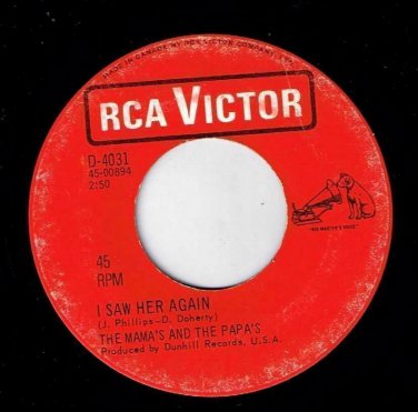 Mamas & Papas I Saw Her Again 45 rpm Even If I Could