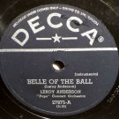 Leroy Anderson Blue Tango 78 rpm Belle Of The Ball Decca 27875