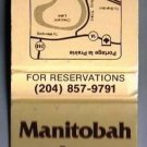 Manitobah Inn Best Western Manitoba Canada Matchbook