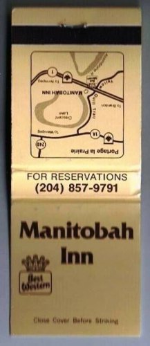Manitobah Inn Best Western Manitoba Canada Matchbook