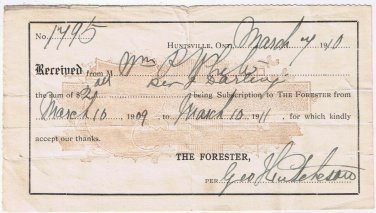 The Forrester Subscription Receipt 1910