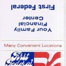 Matchbook Cover First Federal Savings Madison Stroughton Monroe